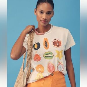 Anthropologie Letluv Cut Fruit tour graphic tee XXS